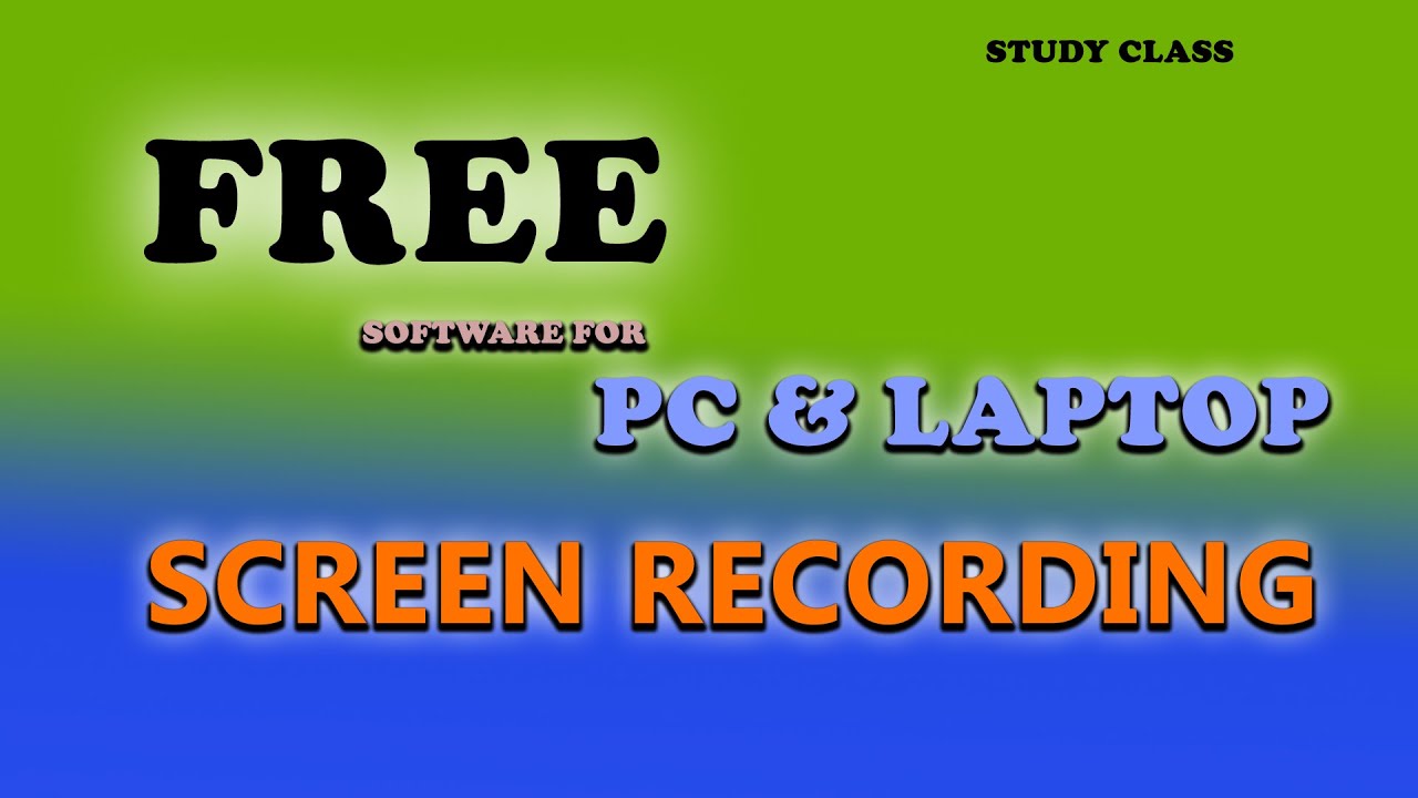 FREE Screen Recording Software for Pc & Laptop screenrecorder YouTube