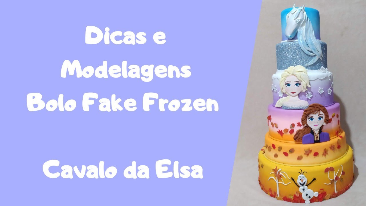 Como fazer cavalo da Elsa de biscuit - Bolo Frozen!