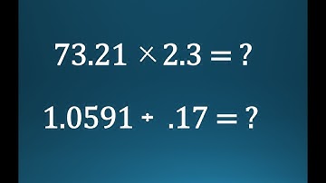 Decimal Multiplication and Division
