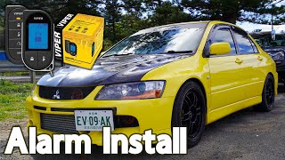 Alarm Install on Mitsubishi Evo 9 - Viper 5706v