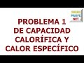 122. Problema 1 de CAPACIDAD CALORÍFICA Y CALOR ESPECÍFICO