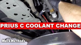 Prius C Inverter Coolant and Engine Coolant Change DIY