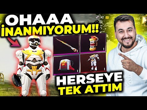 OHAAA ŞANSA BAK HERŞEYE TEK ATTIM / PUBG MOBILE KUTU AÇILIMI