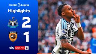 Newcastle survive late fight back from Hull 👊 | Newcastle 2-1 Hull | Premier League Highlights