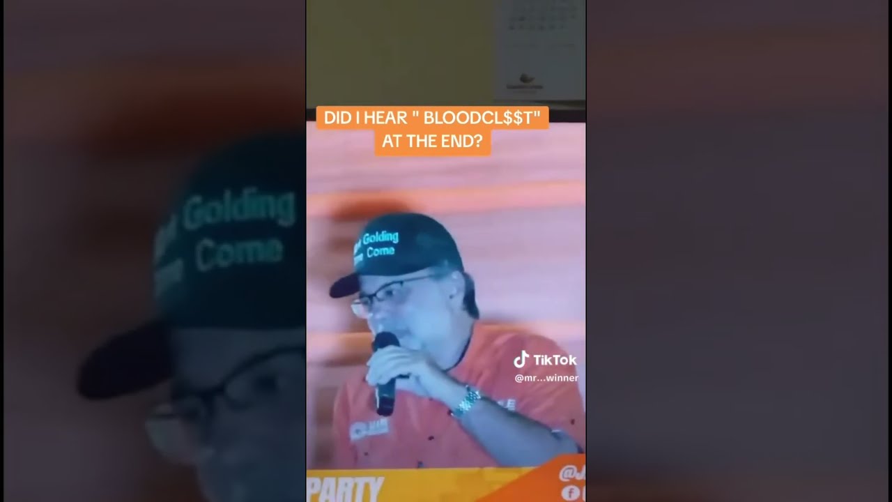 Omg Mark Golding Cursing Bad Word Jamaicapolitics Jlp Pnp Andrewmichaelholnessjm 