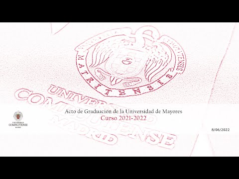 Acto de Graduación de la Universidad de Mayores UCM