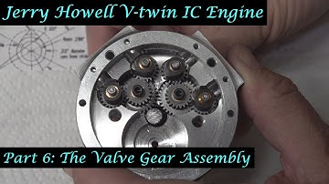 #MT49 Part 6 - Jerry Howell V-twin IC Engine. The Valve Gear Assembly. In 4K/UHD by Andrew Whale.
