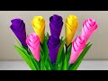 3D Beautiful Paper Flower Making | Home Decor | Paper Crafts For School | Paper Flowers | Easy Craft