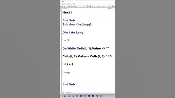 #17 VBA Sikho |Excel Magic Trick | Why Use Do While Loop in VBA #shorts #trending #viral