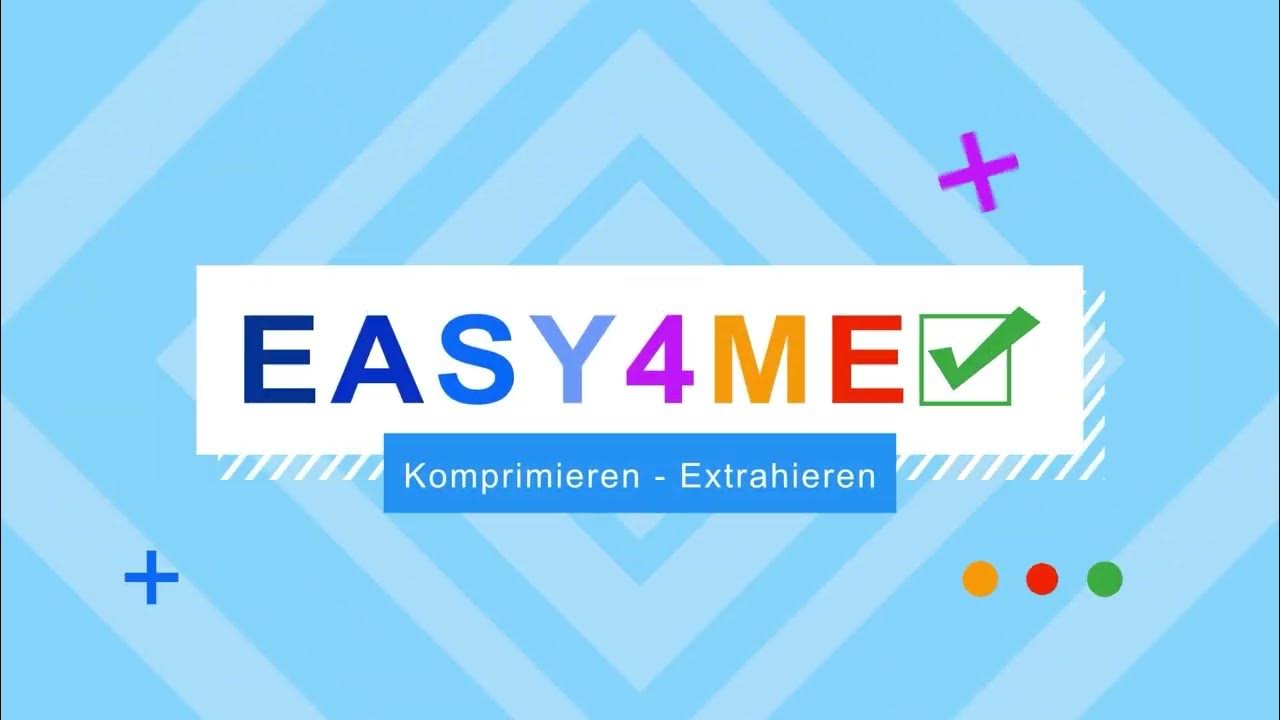 Easy4Me.info Computer Grundlagen, Arbeiten mit ZIPDateien YouTube