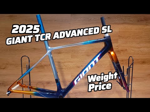 2025 GIANT TCR ADVANCED SL DISC FRAMESET RACING BLUE SMALL +