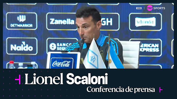 Lionel Scaloni habló hoy en conferencia de prensa en la previa de Selección Argentina vs. Colombia
