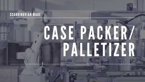 Pharmaceutical packaging - Case packer/palletizer with the shortest changeover time