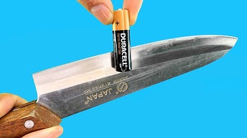 Easy Way To Sharpen A Knife Like A Razor Sharp! Amazing Idea
