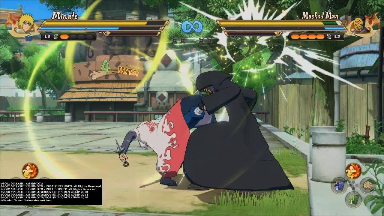 Reanimated Minato Namikaze Vs Masked Man