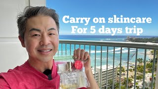 Carry on skincare for 5 days trip | SKII