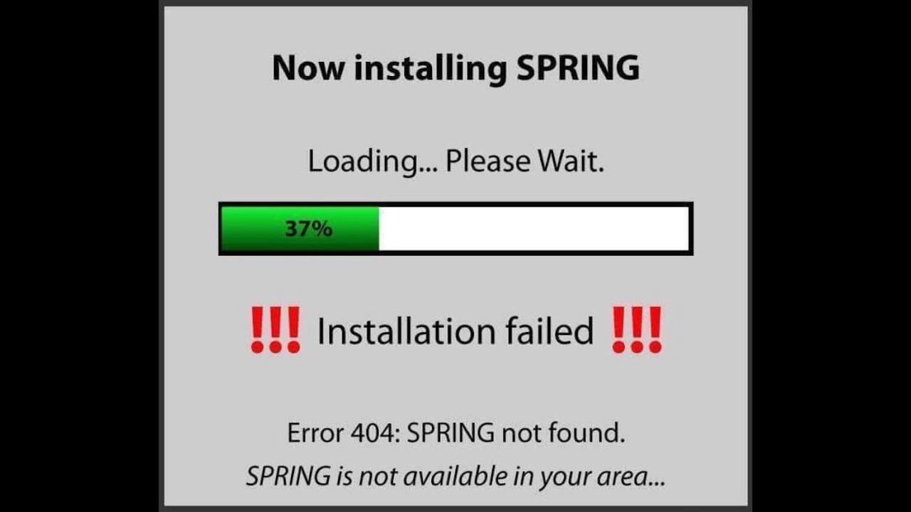 Spring Where R U Where's Spring - YouTube