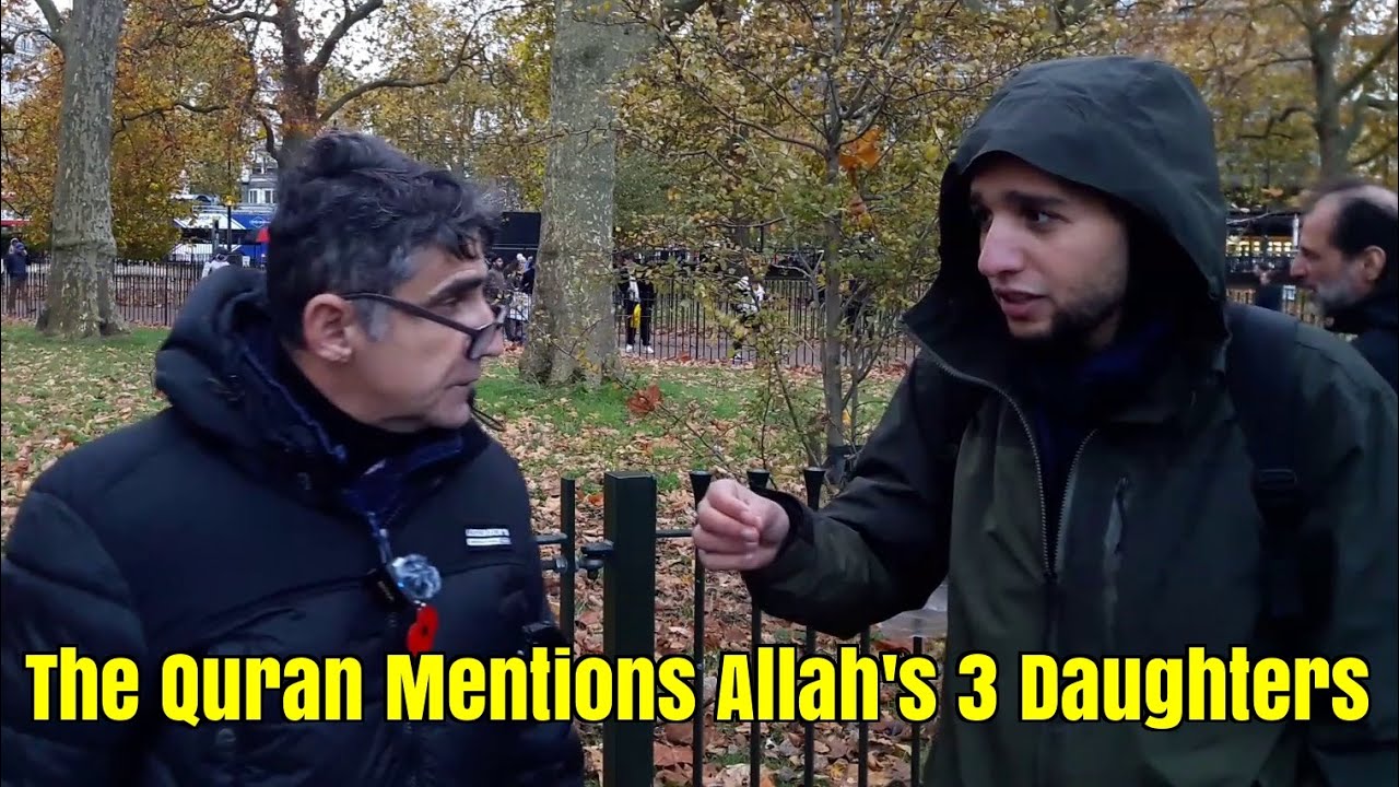 Speakers Corner Ex Muslim Chris Teaches a Muslim That Jesus Will Give