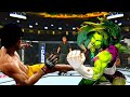 🔥Crazy Fight🐉Bruce Lee vs. She Hulk - EA Sports UFC 4 Rematch