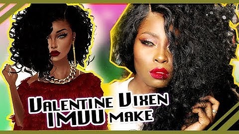 Valentine Vixen makeup IMVU transformation