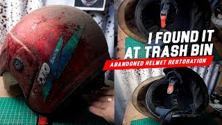 Abandoned Junk Helmet Restoration | from trash to cash