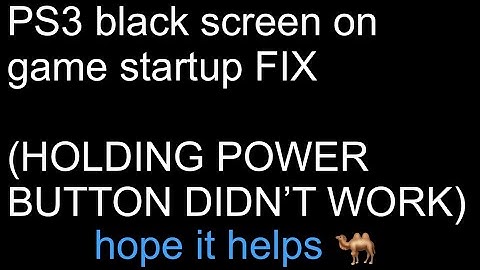 PS3 game Black Screen fix 2025 (4K TV, NOT an HDMI issue)