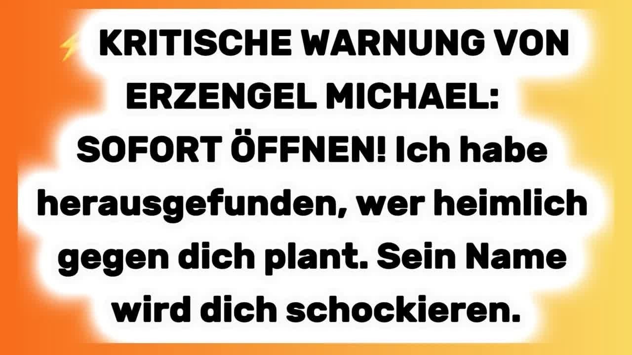🛑 Gott zeigt dir JETZT ihren Namen ｜ Eine dringende Botschaft von Erzengel Michael