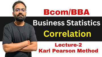 Correlation Part-2 Karl Pearson Method | Short Cut Method | Business Statistics BCom/BBA