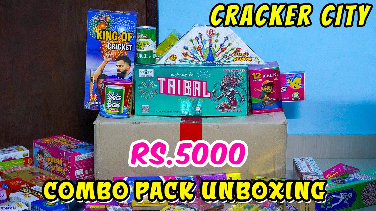 Sivakasi Crackers 2025 🔥Rs.5000 Combo Box Unboxing🎁Cracker City Combo Pack