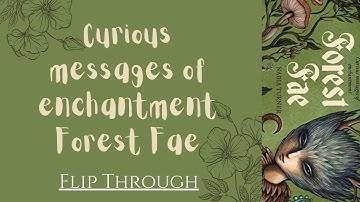 🌓 Curious messages of enchantment Forest Fae -  Présentation Flip Through