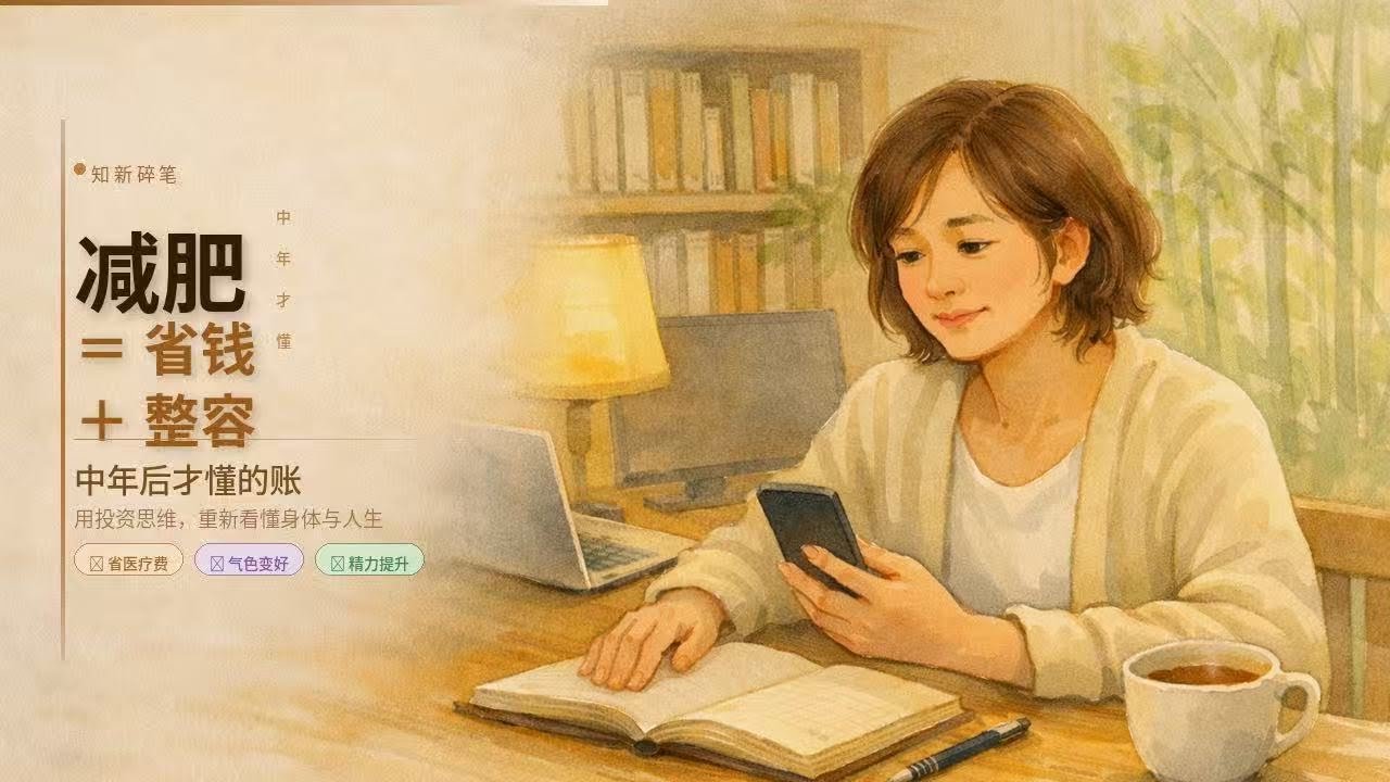 减肥＝省钱＋整容？中年以后才懂的账｜知新碎笔