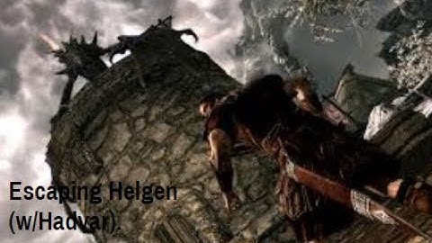How to Escape Helgen(w/ Hadvar) - Skyrim