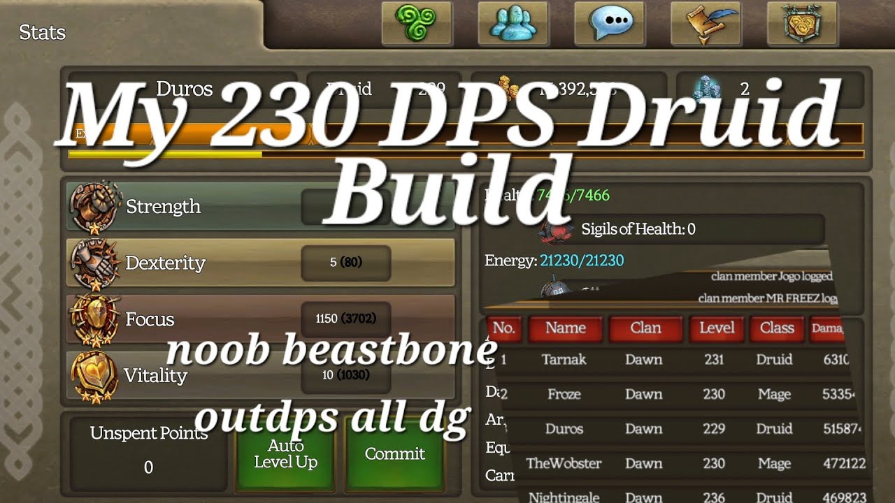 My 230 DPS Druid Build - Celtic Heroes
