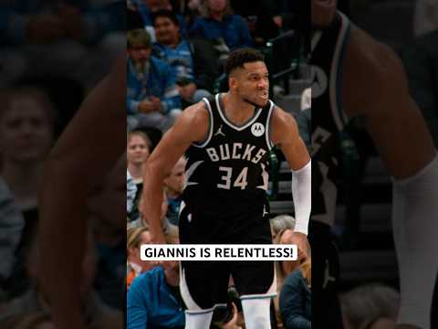 Giannis attacks the rim with TENACITY!