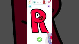 Letter R cartoon simple drawing share with your true friend #shorts #shortsfeed