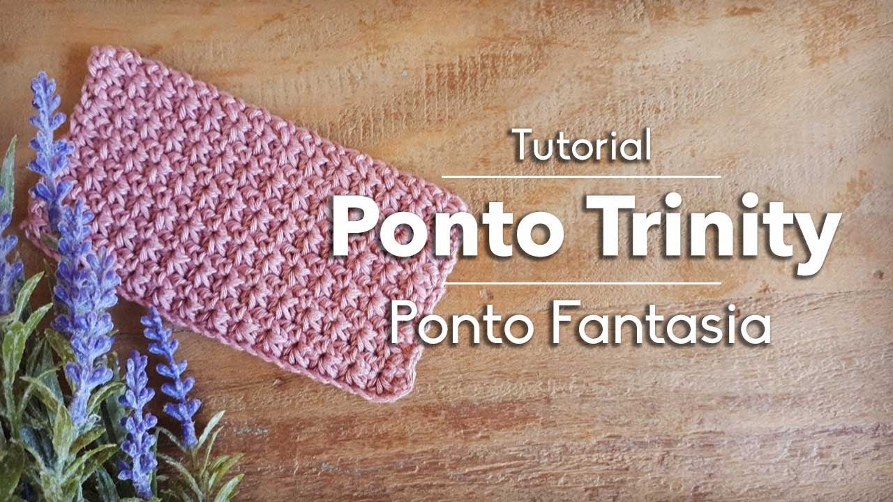 PONTO TRINITY | Tutorial de Crochê | Ponto Fantasia