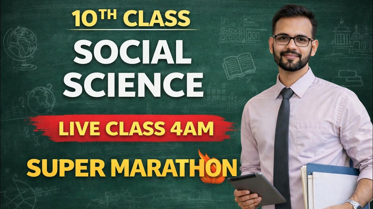 10th Class Social Science Super Marathon 🔥  4AM Live Class | Full Revision for BSE Odisha Board Exam