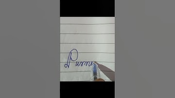 "Purnima" cursive handwriting😘❤️ #shorts