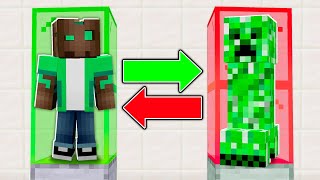 Intercambié Mi Cuerpo con un Creeper en Minecraft