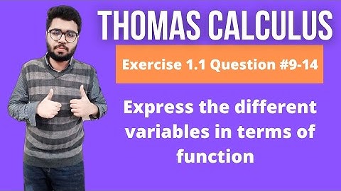 Exercise 1.1 Question # 9-14| Thomas Calculus(12th Edition) ||The Expert Mathematician||