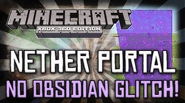 Custom Nether Portal Glitch! Minecraft-Xbox 360/Xbox One/PS3/PS4