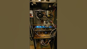 Checking a 20 year old furnace for a cracked heat exchanger. #hvac #hvactechnician #hvacrepair