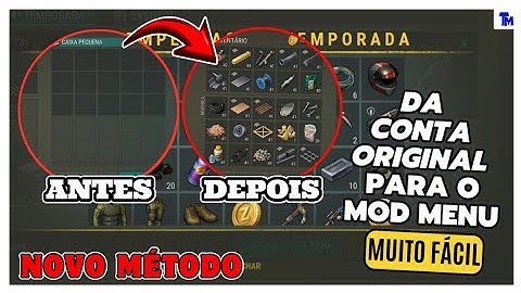 MUITO FÁCIL! NOVO MÉTODO PARA COLOCAR MOD MENU NA SUA CONTA ORIGINAL | LAST DAY ON EARTH SURVIVAL