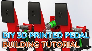 DIY 3D Printed Loadcell Sim Racing Pedal - Building Tutorial