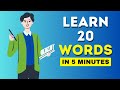 Learn 20 important english words in 5 minutes  english vocabulary with sentence