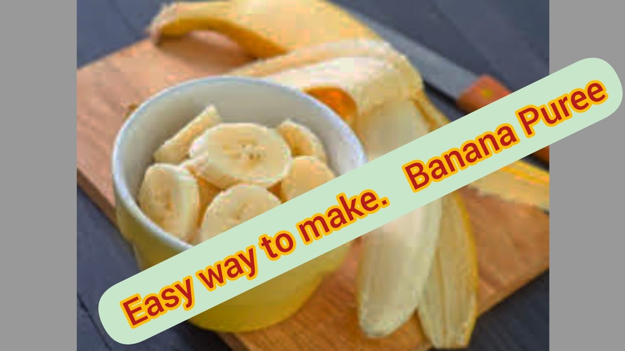 How to make banana puree//mashed banana//healthy food for healthy baby