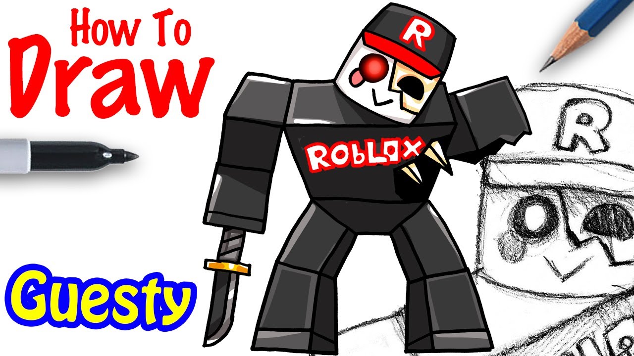 How To Draw Guesty Roblox Youtube - draw it kit roblox