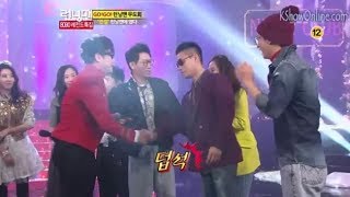 Funny Kang Gary try to stop guests shaking Ji Hyo's hand