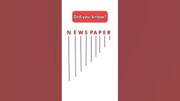Do you know the full form of NEWSPAPER??