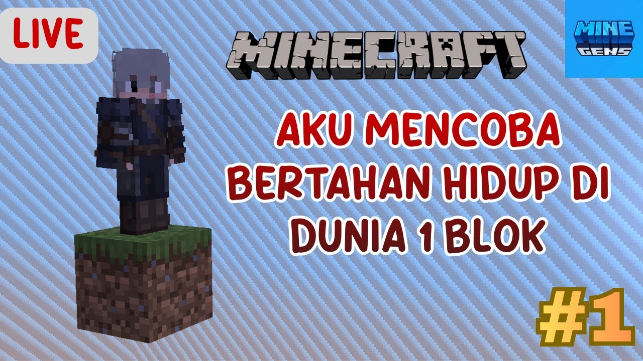 Aku Mencoba Bertahan Hidup Di Dunia One Block Minecraft Java Edition ...